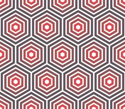 Seamless Hexagonal Pattern Stock Illustration