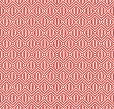 Seamless Hexagonal Pattern Stock Illustration