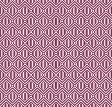 Seamless Hexagonal Pattern Stock Illustration