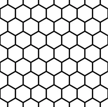 Seamless Hexagonal Pattern Stock Illustration