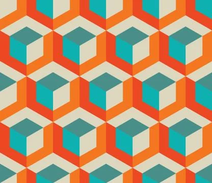 Seamless Hexagonal Pattern Stock Illustration