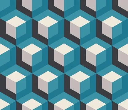 Seamless Hexagonal Pattern Stock Illustration