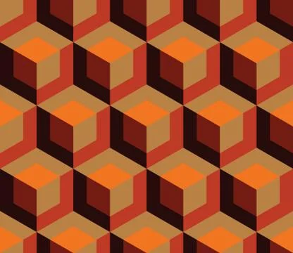 Seamless Hexagonal Pattern Stock Illustration