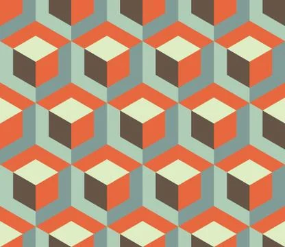 Seamless Hexagonal Pattern Stock Illustration