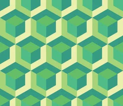 Seamless Hexagonal Pattern Stock Illustration