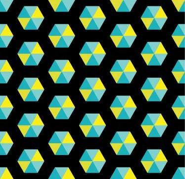 Seamless Hexagonal Pattern Stock Illustration
