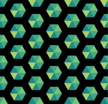 Seamless Hexagonal Pattern Stock Illustration