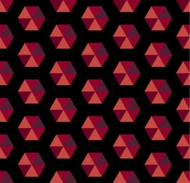 Seamless Hexagonal Pattern Stock-Illustration