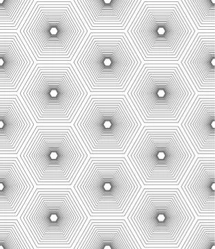 Seamless Hexagonal Pattern Stock Illustration