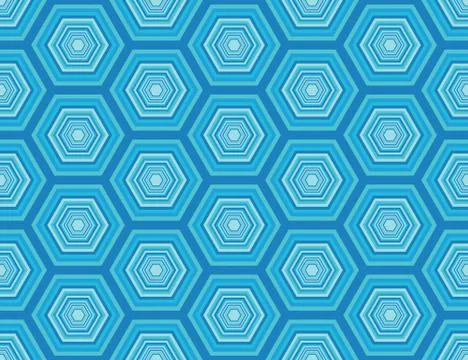 Seamless Hexagonal Pattern Stock Illustration