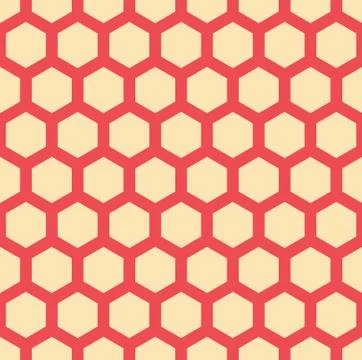 Seamless Hexagonal Pattern Stock Illustration