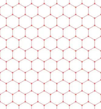 Seamless Hexagonal Pattern Stock Illustration