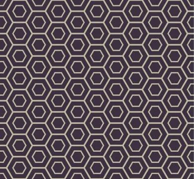 Seamless Hexagonal Pattern Stock Illustration