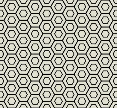 Seamless Hexagonal Pattern Stock Illustration