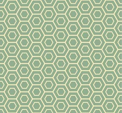 Seamless Hexagonal Pattern Stock Illustration
