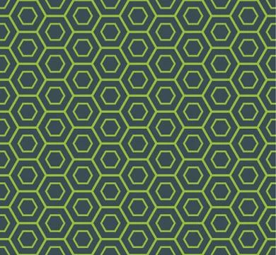 Seamless Hexagonal Pattern Stock Illustration