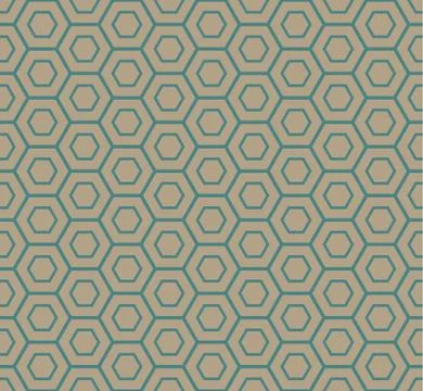 Seamless Hexagonal Pattern Stock Illustration