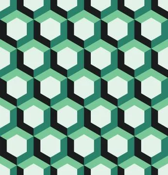 Seamless Hexagonal Pattern Stock Illustration