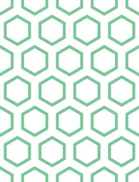 Seamless Hexagonal Pattern Stock Illustration