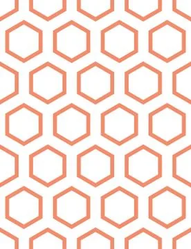 Seamless Hexagonal Pattern Stock Illustration