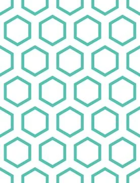 Seamless Hexagonal Pattern Stock Illustration