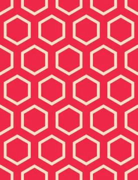 Seamless Hexagonal Pattern Stock Illustration