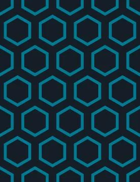 Seamless Hexagonal Pattern Stock Illustration