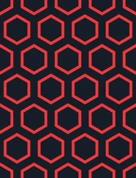 Seamless Hexagonal Pattern Stock Illustration