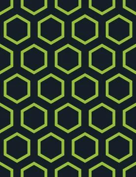 Seamless Hexagonal Pattern Stock Illustration