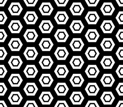 Seamless Hexagonal Pattern Stock Illustration