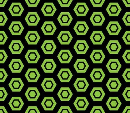 Seamless Hexagonal Pattern Stock Illustration