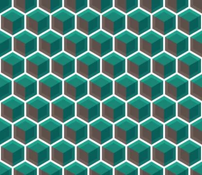 Seamless Hexagonal Pattern Stock Illustration