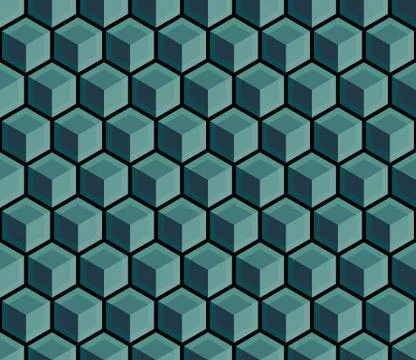 Seamless Hexagonal Pattern Stock Illustration