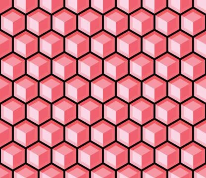 Seamless Hexagonal Pattern Stock Illustration