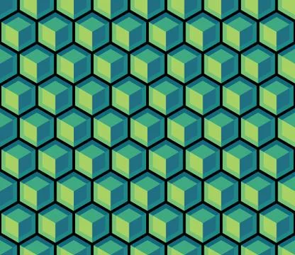Seamless Hexagonal Pattern Stock Illustration