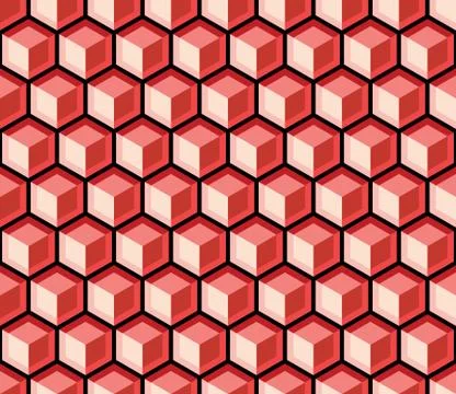 Seamless Hexagonal Pattern Stock Illustration