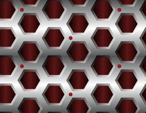 Seamless hexagonal pattern Illustration