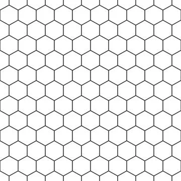 Seamless hexagonal pattern - vector geometric background Illustrazione stock
