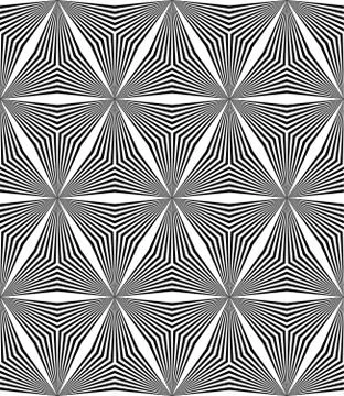 Seamless hexagonal triangle line pattern イラスト素材