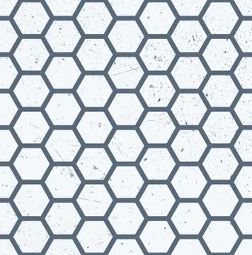 Seamless hexagonal vector pattern Stock Illustration