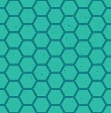 Seamless hexagonal vector pattern Stock Illustration