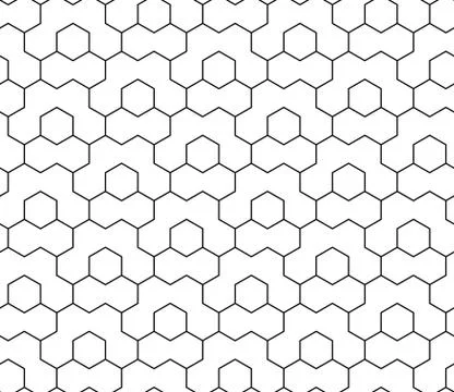 Seamless Hexagonal Vector Pattern Stockillustratie