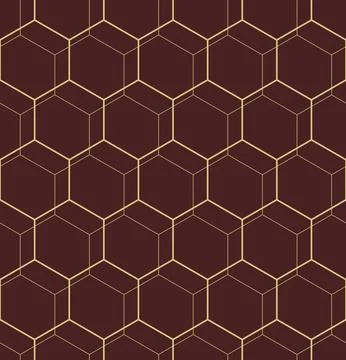 Seamless Hexagonal Vector Pattern Stockillustratie