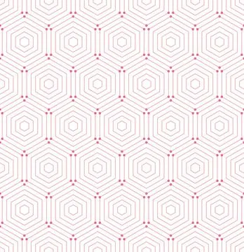 Seamless Hexagonal Vector Pattern 스톡 일러스트
