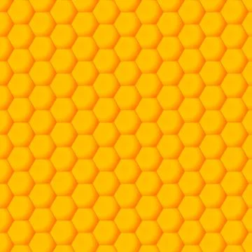 Seamless hexagons pattern. Honeycomb background from a bee hive Stock Illustration