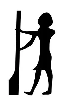 Seamless hieroglyphs Stock Illustration