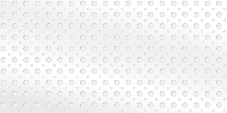 Seamless hole pattern on silver metal sheet background vector illustration. Stock Illustration