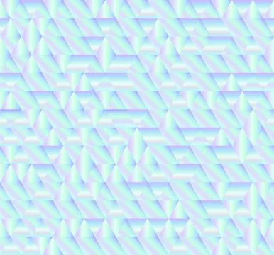 Seamless holographic abstract pattern. Geometric print composed of triangles  스톡 일러스트