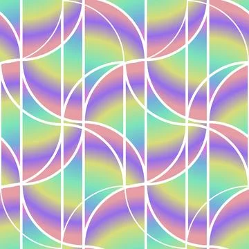 Seamless holographic pattern gradient geometry vector illustration イラスト素材