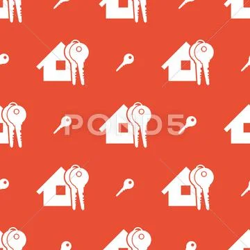 Seamless Home And Keys Background